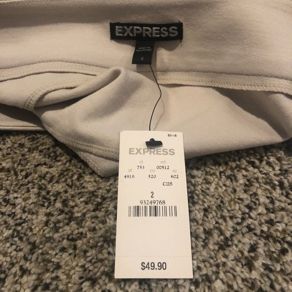 Brand new Express size 2 - tan mini skirt - Picture 2 of 7